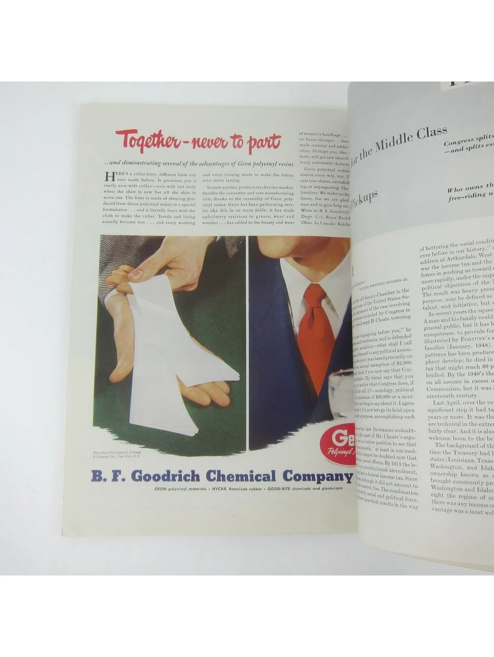 Vintage FORTUNE Magazine January 1949 Arthur Lidov Cover Seagrams Cunard Ads
